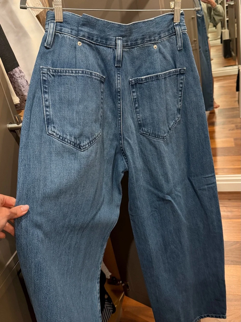 Zara Light Blue Wide-Leg Jeans